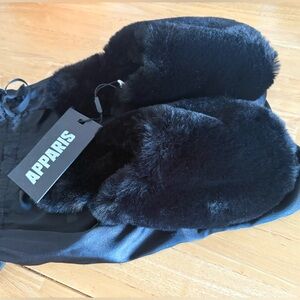 New | APPARIS Melody Slippers | Noir